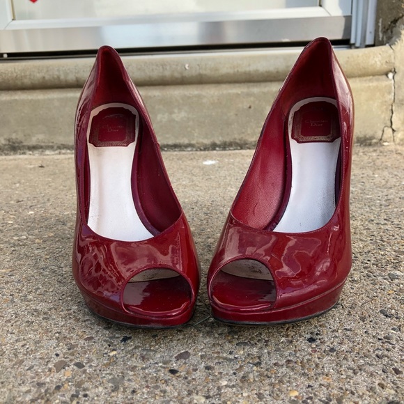 Christian Dior Peep Toe Pumps - Picture 1 of 8